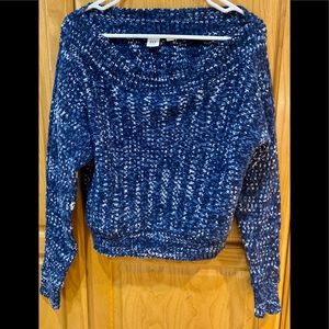 GAP Women’s Blue Marled Chunky Sweater Size XS